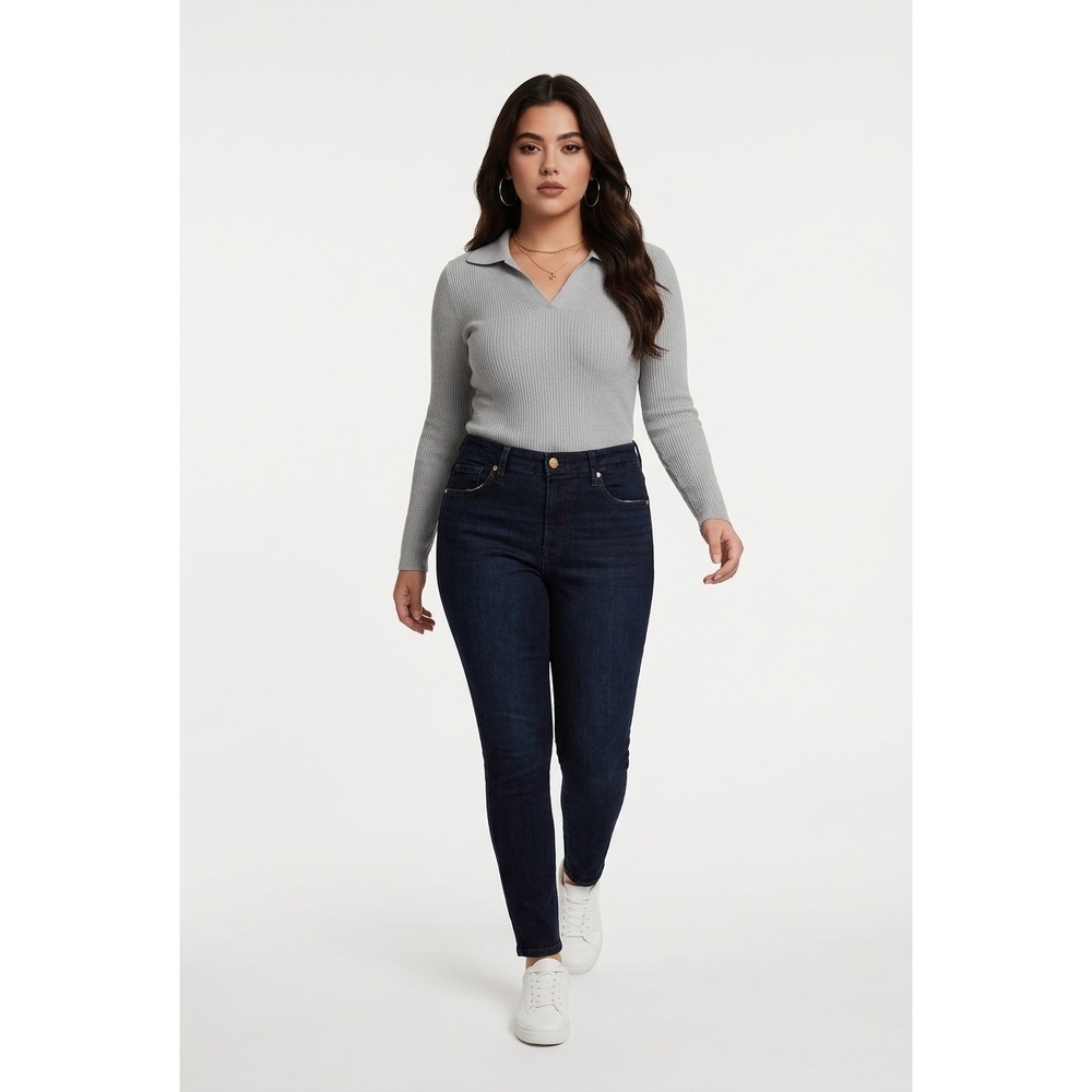 Good American Good Legs Skinny Sculpting Jeans Indigo Blue Size 14/32 NWT